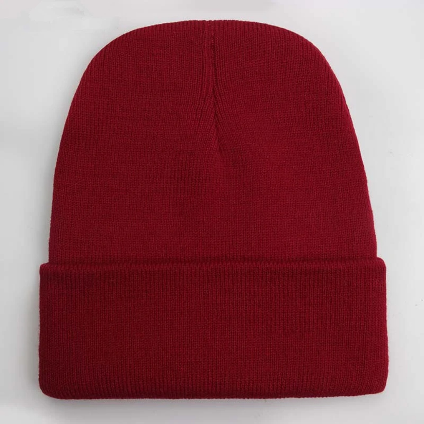 Solid Unisex Beanie Autumn Winter Wool Blends Soft Warm Kni