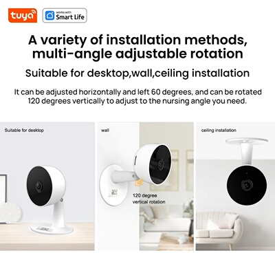 Tuya Smart 3MP HD Indoor Home Security Camera for Baby/Elde