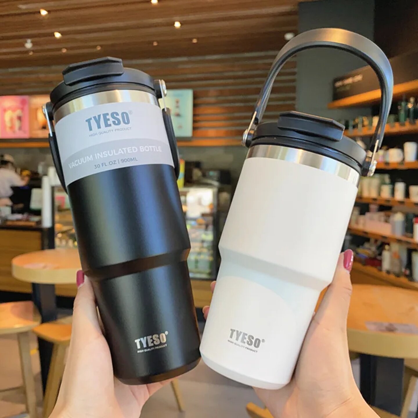 Tyeso 600/750/900/1050/1200ML Stainless Steel Thermos Bottl