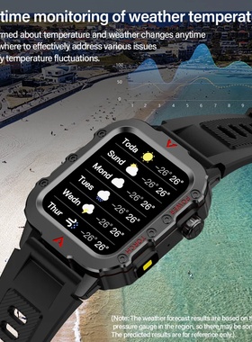 LAXASFIT Men Sports Smart Watch 1.71 Screen Blood Oxygen Bl