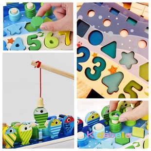 Kids Montessori Math Toys For Toddlers Educational Wooden P