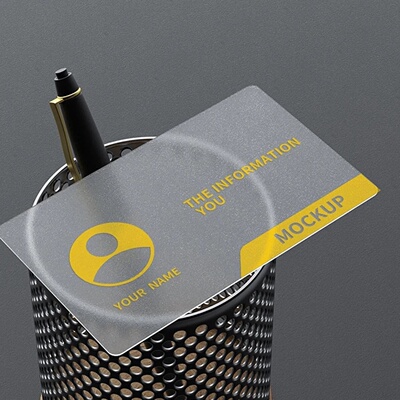 20/50/100/200PCS Transparent PVC Business Card Colorful Pri