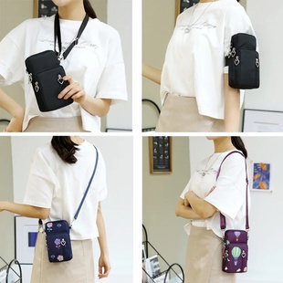 Waterproof Mobile Phone Bag Women's Mini Oxford Crossbody B
