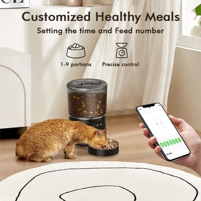 NPET 4L Automatic smart pet feeder for cats dogs multiple p