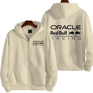 Red Bull Logo Racing Team Men Zipper Hoodie Spring Autumn M