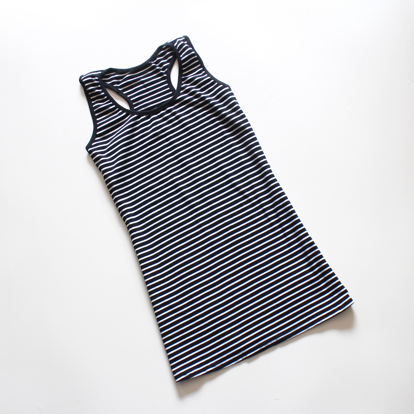 亏本清仓！春夏亲肤棉贴身内搭外穿百搭款条纹中长款工字背心T恤