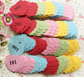 抽奖卡定制贺卡数字卡片婚礼生日新年号码 牌正副券公司年会摇奖