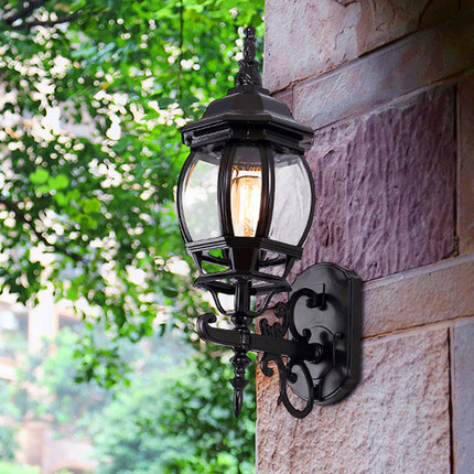 欧式现代简约创意复古户外壁灯防水LED庭院灯具室外别墅阳台露台