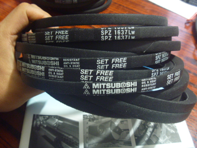 SPZ1637LW空调机皮带SPZ1662LW三之星皮带SPZ1687LW三角皮带