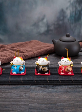小号车载摆件装饰品公仔招财猫新