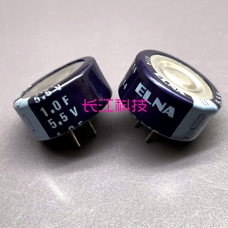 日本ELNA C型 5.5V 1.0F DHL-5R5D105T超级法拉电容105 1F 85°C