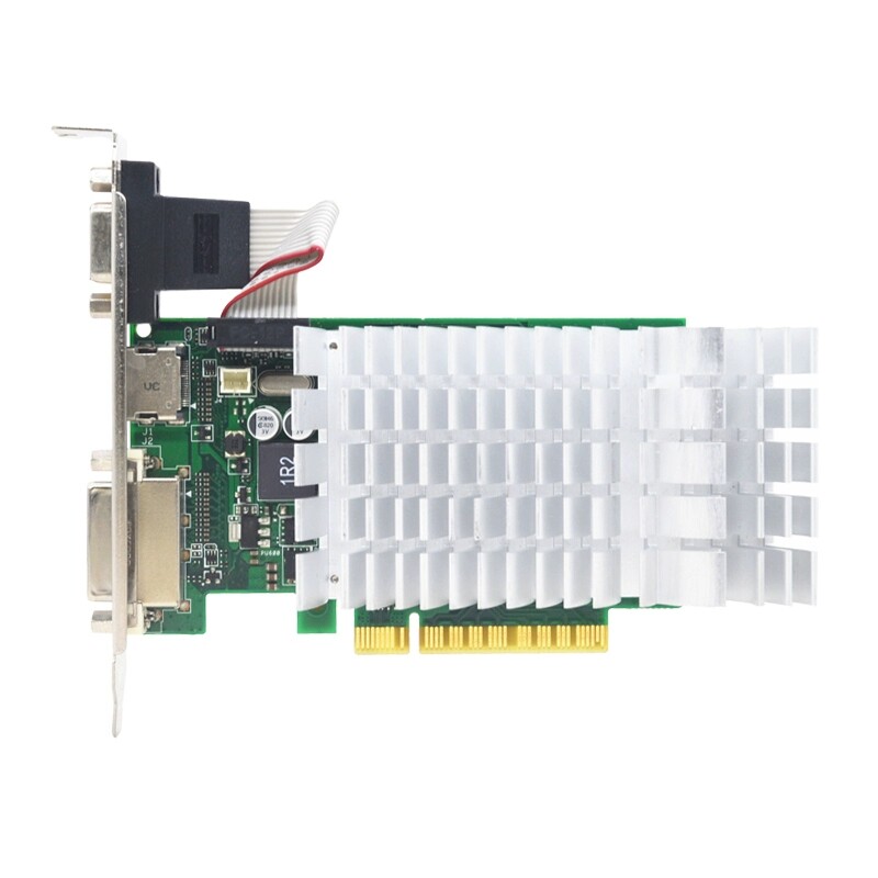GT720半高2U刀卡4U全高服务器品牌工控机被动式散热片PCIE x8显卡