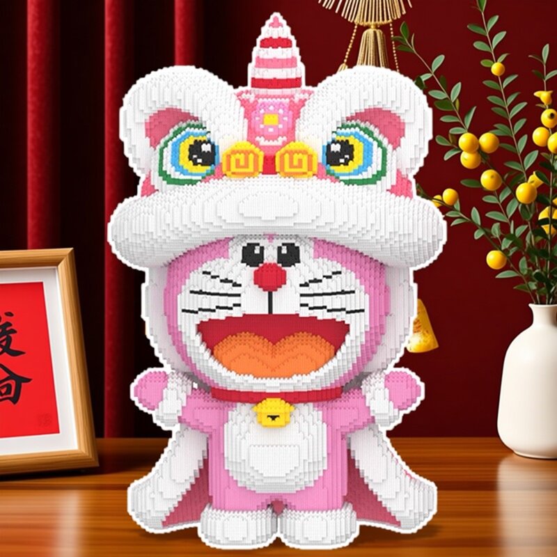 巨大型多啦a梦积木新年礼物