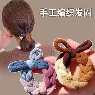 新款发圈发饰套装简约扎头发皮筋耐用女生颜值发绳高马尾皮圈套装