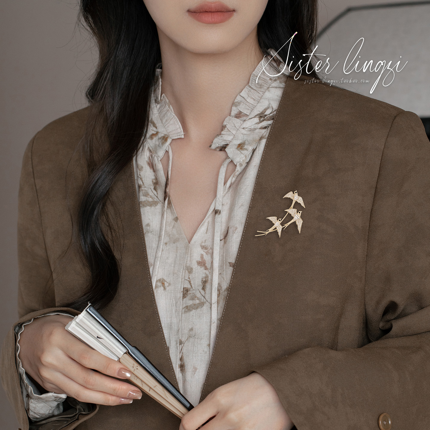 【微镶钻飞燕】法式浪漫胸针配饰