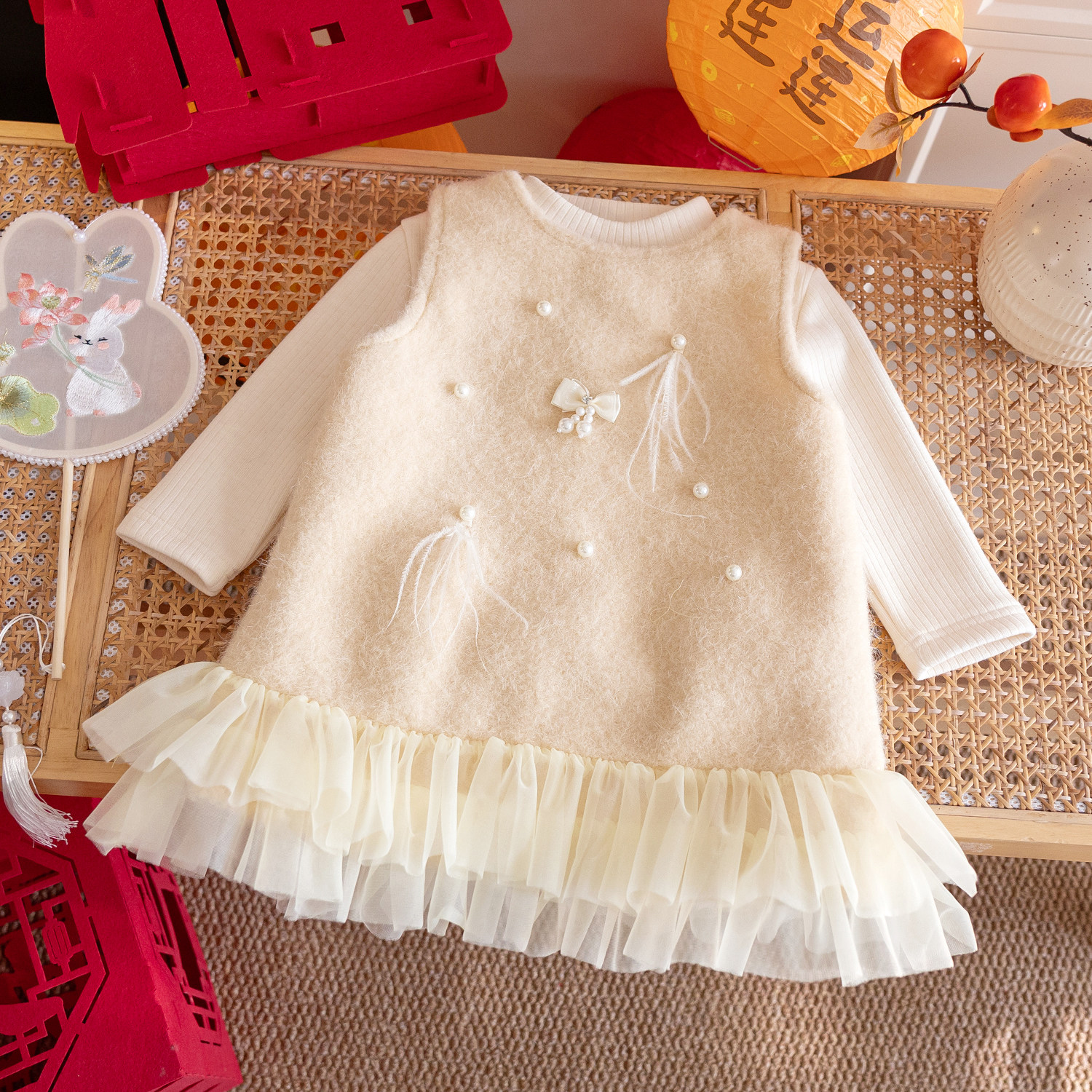 女童加绒加厚连衣裙套装冬季2026新款洋气儿童公主裙女宝宝两件套,童装/婴儿装/亲子装,连衣裙,淘宝优惠券,粉丝福利购,淘宝优惠卷