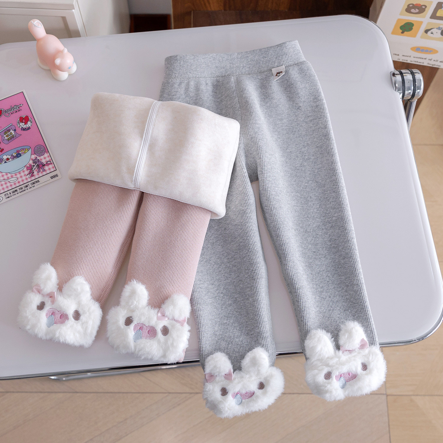 女宝宝加绒打底裤25新款秋冬防寒加厚一体绒长裤女童可爱冬款裤子,童装/婴儿装/亲子装,裤子,淘宝优惠券,粉丝福利购,淘宝优惠卷
