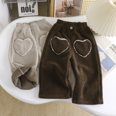 长裤灯芯绒直筒裤新款时髦潮裤子