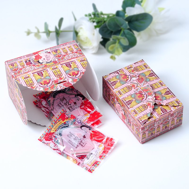 试吃装倾颜民国风搭配小号纸盒子