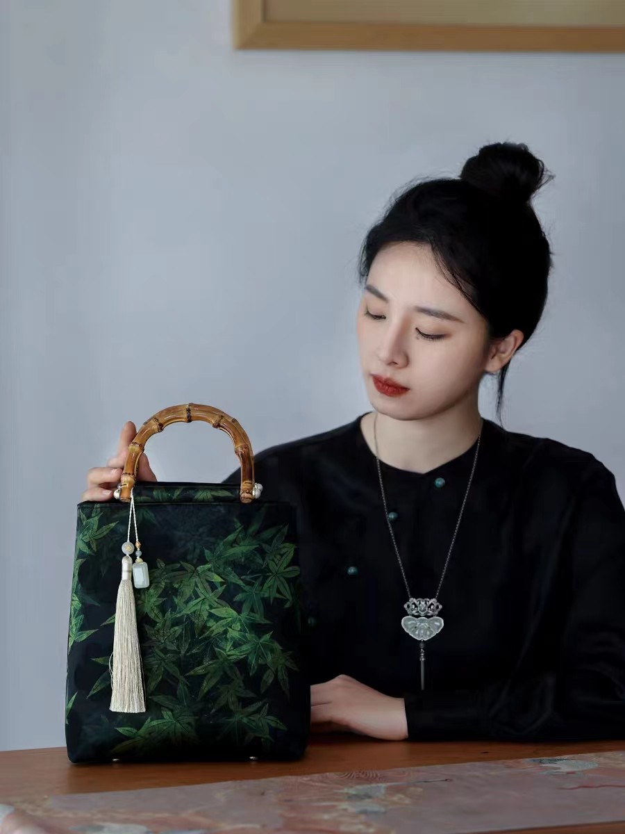 国潮手包香云纱竹节旗袍手提包新中式古风汉服国风女包裙子手拎包,箱包皮具/热销女包/男包,通用款女包,淘宝优惠券,粉丝福利购,淘宝优惠卷