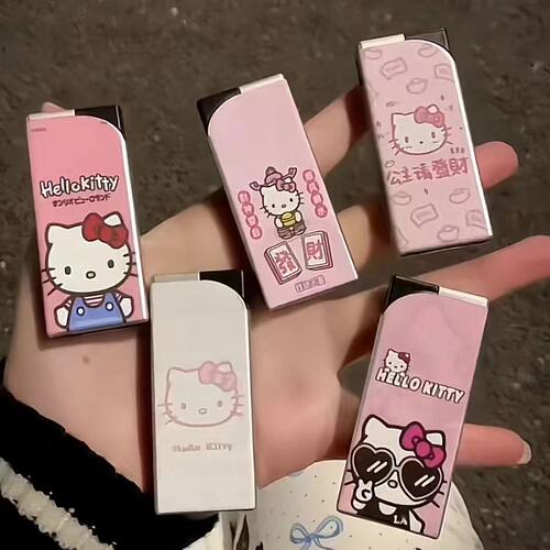 打火机ins女孩子HelloKitty防风充气打火机蓝焰直冲创意可爱礼物