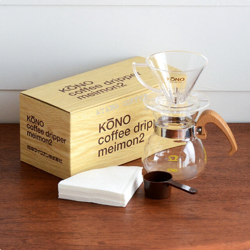 日本Kono滤杯樱花木柄壶手冲套装