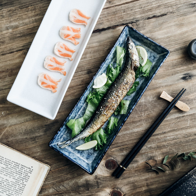 创意陶瓷寿司盘长条盘刺身盘摆盘