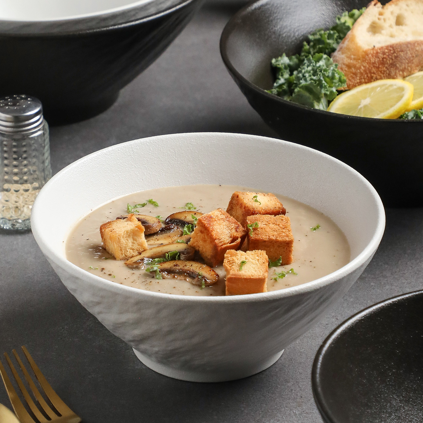 磨砂陶瓷斗笠碗喇叭碗面碗汤碗