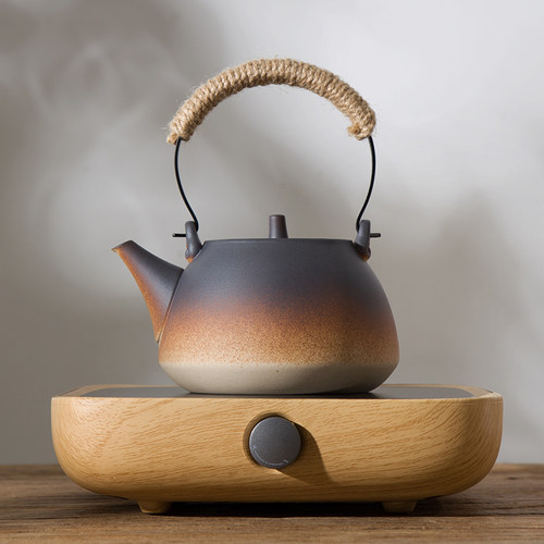 粗陶煮茶壶围炉煮茶陶壶烧水壶功夫茶具耐热茶壶泡茶壶电陶炉 - 封面