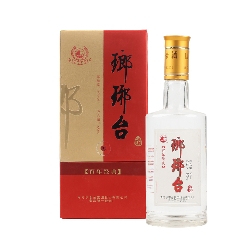 2007/08年产山东琅琊台54度百年经典浓香型白酒国产单瓶500ml老酒