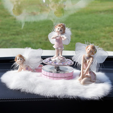 车内饰品摆件高档可爱个性创意女汽车上车载装饰天使漂亮内饰用品