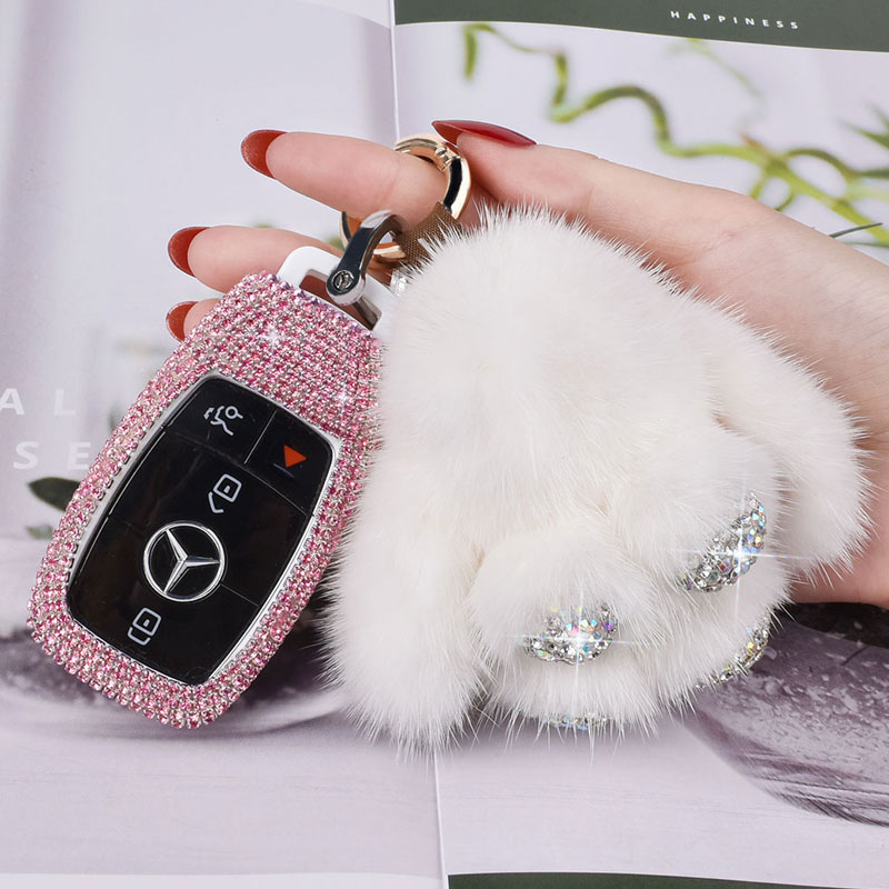 奔驰镶钻车钥匙套
