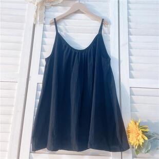 打底无袖 棉麻女装 背心宽松内搭外穿小吊带文艺简约 新款 2026春夏季