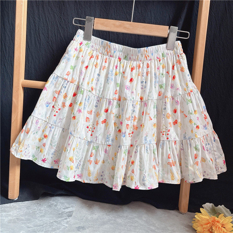 自制纯棉质小短裙女半身裙a字裙子小清新短款女夏日甜美小个子