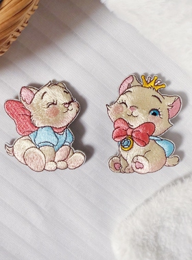卡通可爱刺绣发饰小猫咪儿童bb夹刘海碎发夹得紧侧边夹女宝掰掰夹