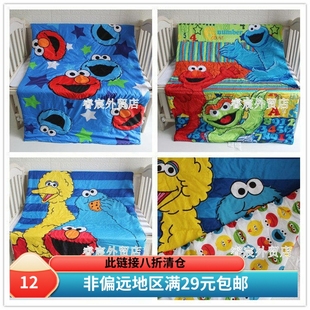 美国出口ELMO SESAME STREET芝麻街儿童空调被午睡被幼儿园薄被子