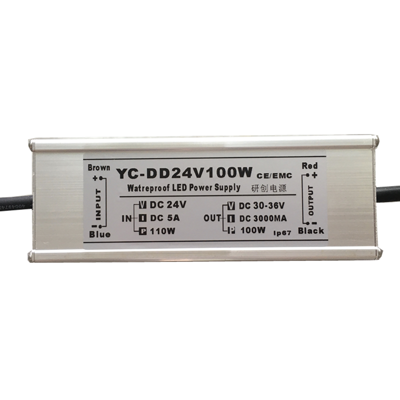 DC24V100W3A恒流防水驱动电源