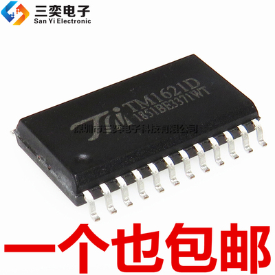 原装正品 TM1621D LCD液晶数码管驱动芯片IC SOP-24贴片 三奕电子