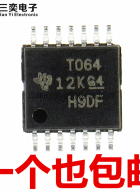 原装正品 TL064CPWR 丝印:T064 运算放大器 TSSOP16贴片 TL064CPW