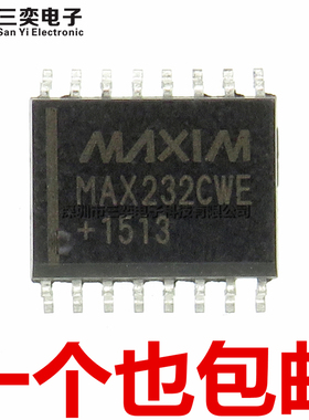 原装正品 MAX232CWE MAX232EWE+T SOP-16贴片 RS-232 收发/接收器