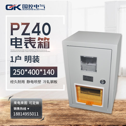 PZ40电表箱单相配电箱明装1户