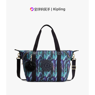 Kipling新款 休闲单肩手提斜挎包KI2669 印花女包中号旅行袋ART时尚