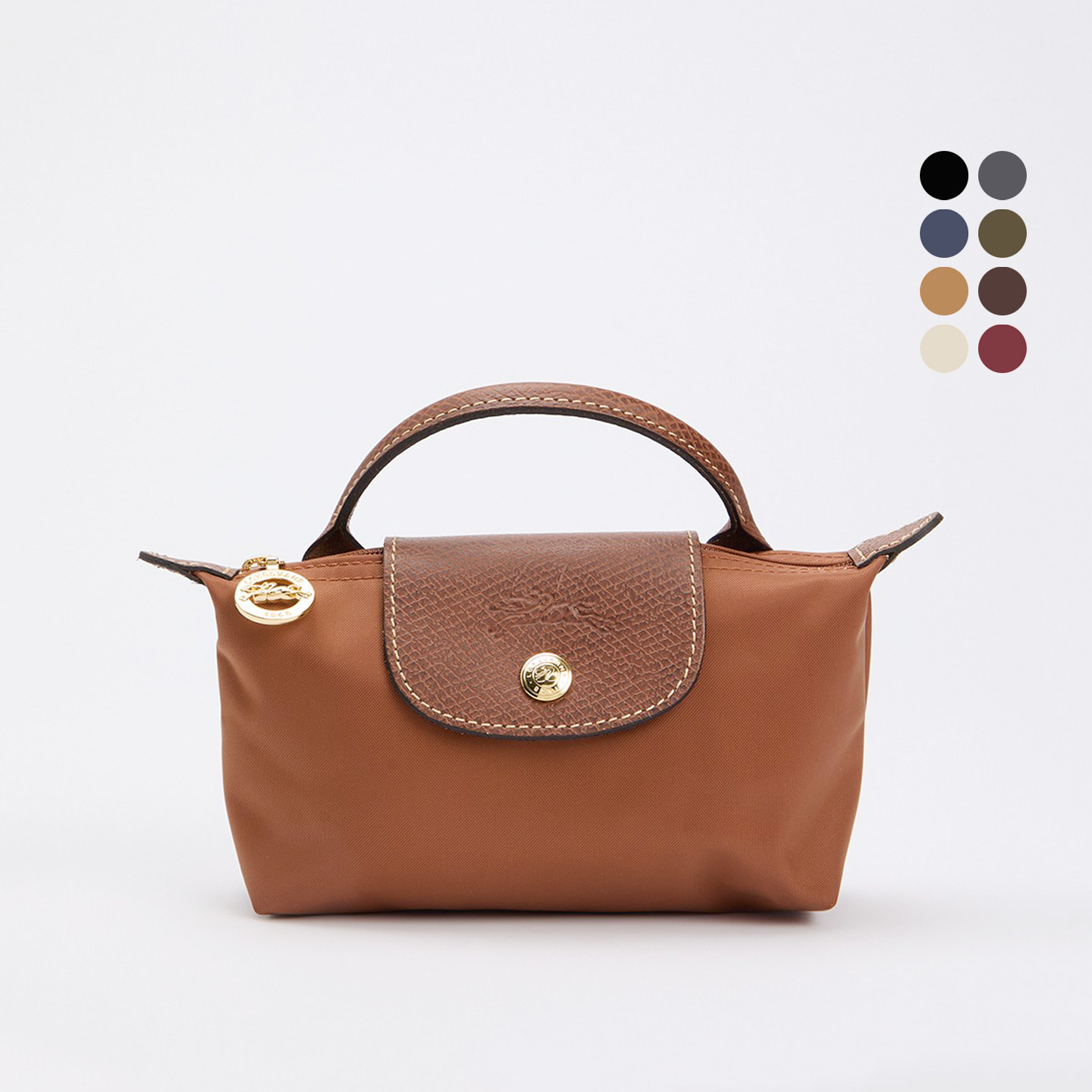 LONGCHAMP珑骧mini饺子包女士单柄手拿包迷你手提包手机包龙骧包