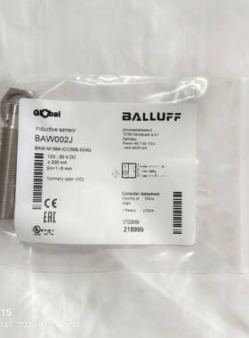 全新巴鲁夫BALLUFF接近开关，型号BAW002J，型号B
