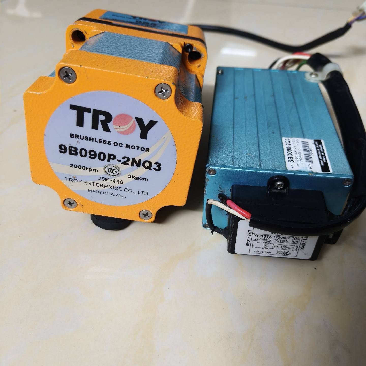 [议价]台湾TROY泰映无刷电机9B090P-2NQ3，2000转，