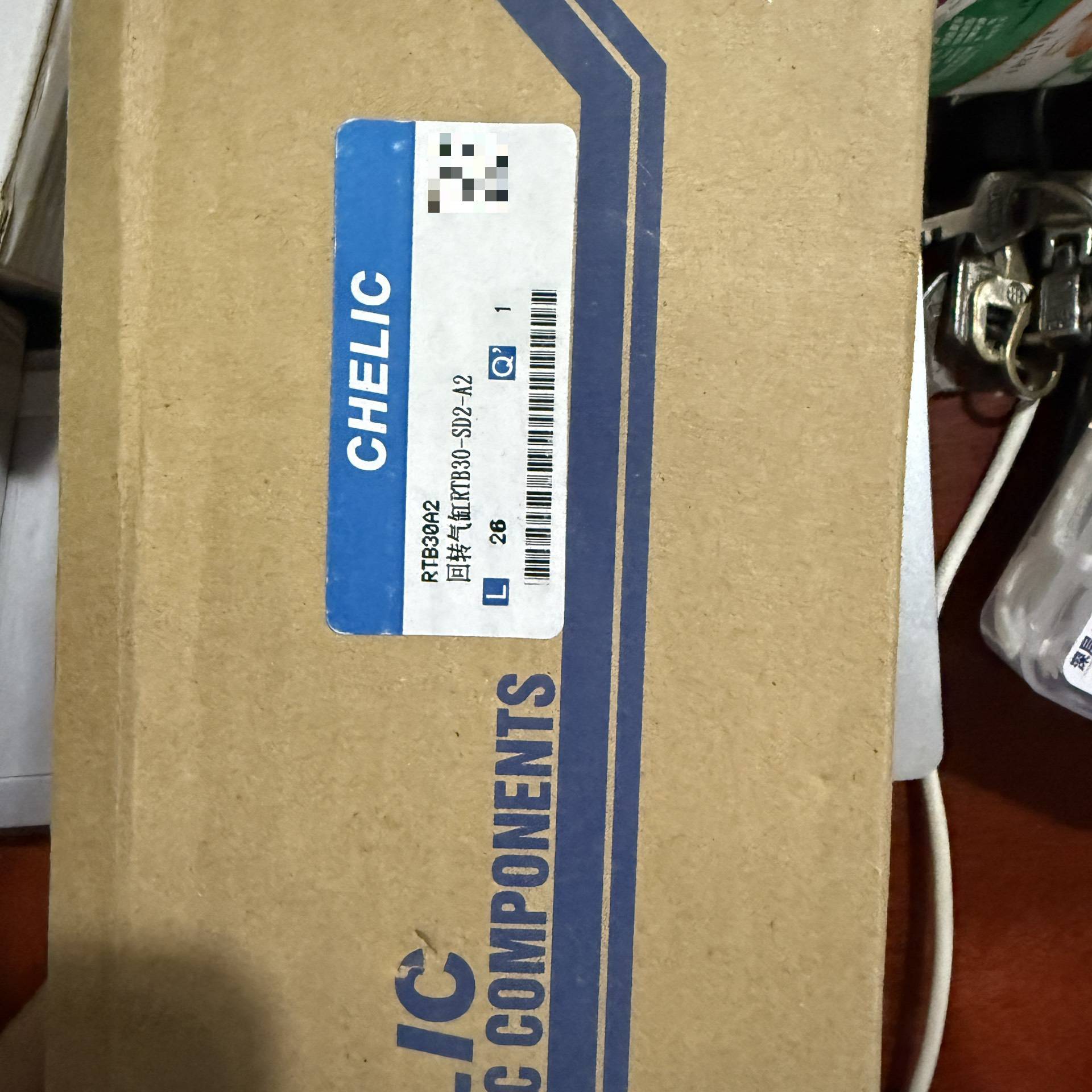 全新气立可CHELIC回转气缸 RTB30A2-L 2个