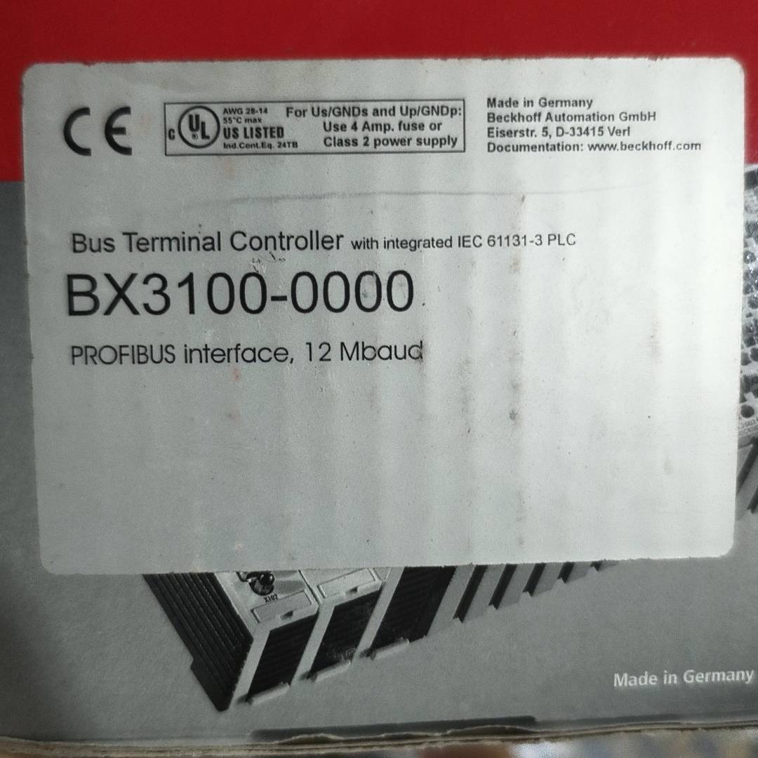 [议价]倍福BX3100-0000总线终端控制器，德国，