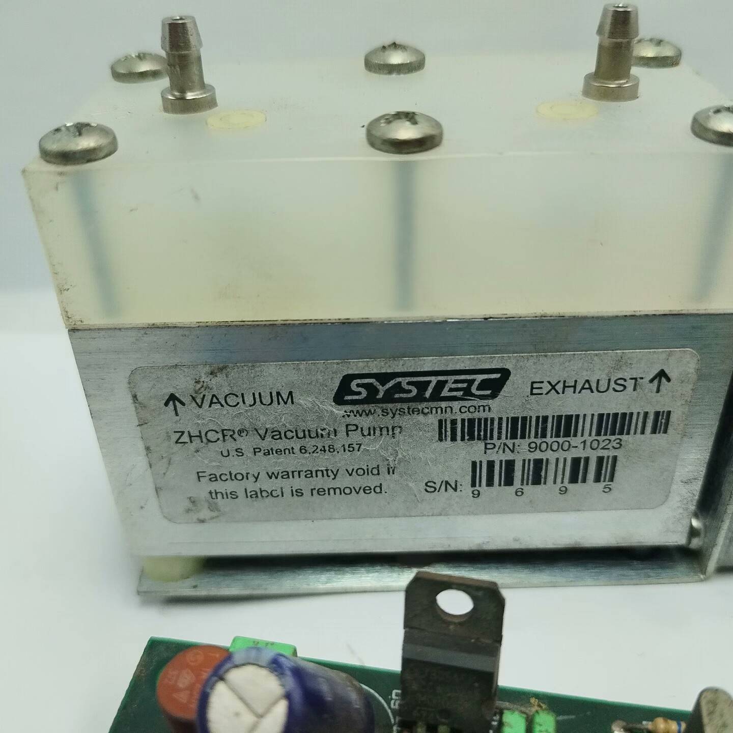 SYSTEC脱气机真空泵，型号ZHCR，P/N 9000-1
