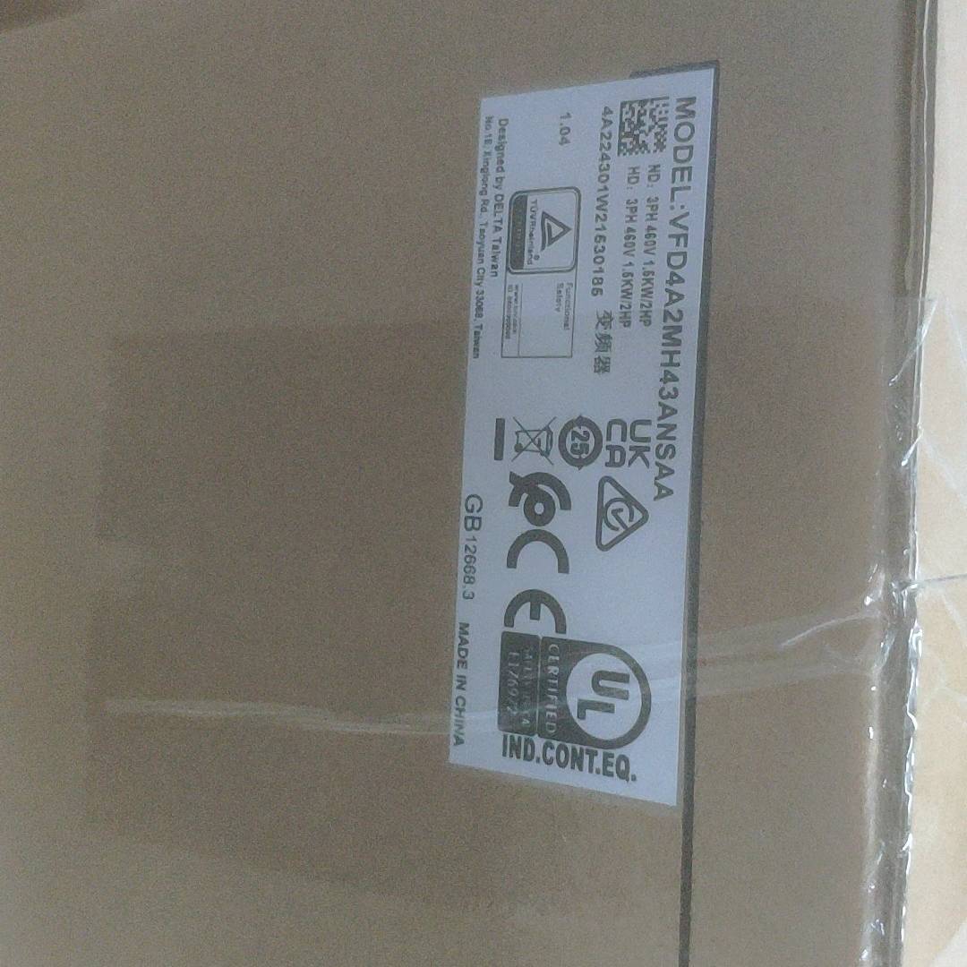 [议价]全新台达变频器VFD4A2MH43ANSAA，代替VFD01