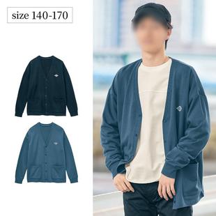 出口日韩风原单大童装 春秋款男童大男孩V领按扣百搭休闲开衫外套
